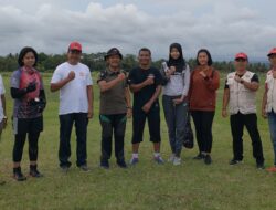 Ketum KONI Pangandaran Kunjungi Atlet Terjun Payung Porprov XIV Jabar 2022