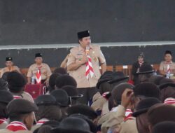 Bupati Jeje Wiradinata Lantik 300 Anggota Pramuka Garuda Kwarcab Pangandaran