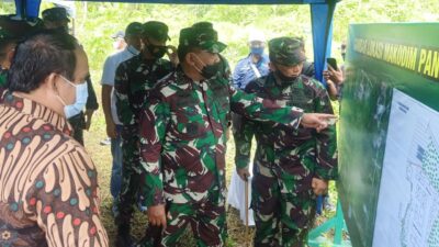 Panglima III/ Siliwangi Meninjau Lokasi Pembangunan Makodim Pangandaran