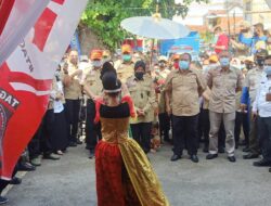 Mensos Risma Sambangi Pangandaran Disambut Tarian Tradisional