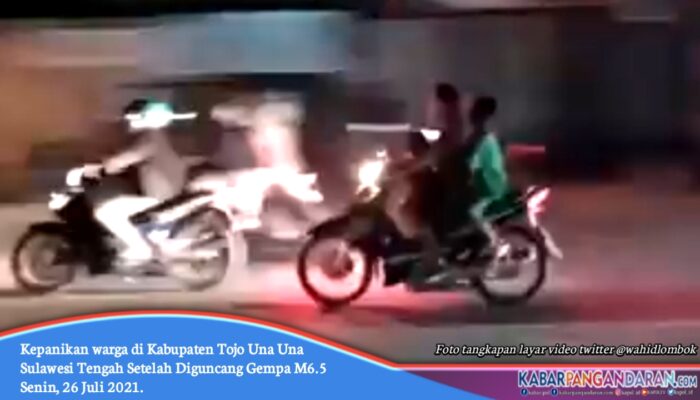 Warga Panik Berhamburan Keluar Rumah, Setelah Diguncang Gempa M6,5 Di Kabupaten Tojo Una Una Sulteng