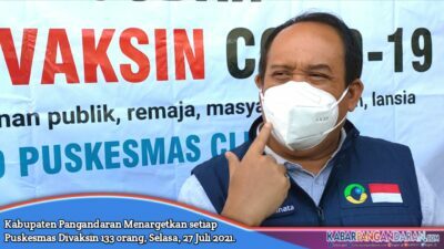 Vaksinasi Covid-19 Percepatan, Terus Digenjot Pemkab Pangandaran Sampai Desa