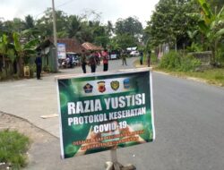 Satgas Covid-19 Desa Selasari, Gelar Razia Masker Dan Sosialisasi PPKM Darurat