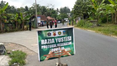 Satgas Covid-19 Desa Selasari, Gelar Razia Masker Dan Sosialisasi PPKM Darurat