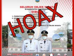 Beredar Pamplet Obyek Wisata Pangandaran Dibuka, HOAX