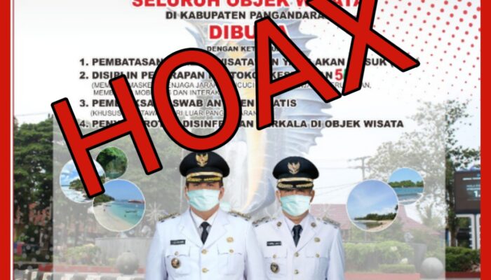 Beredar Pamplet Obyek Wisata Pangandaran Dibuka, HOAX