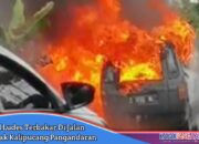 Mobil Ludes Terbakar Di Jalan Emplak,Diduga Korsleting Listrik