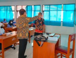 Bupati Pangandaran Monitoring PTM Terbatas Ke SMP Negeri 2 Padaherang