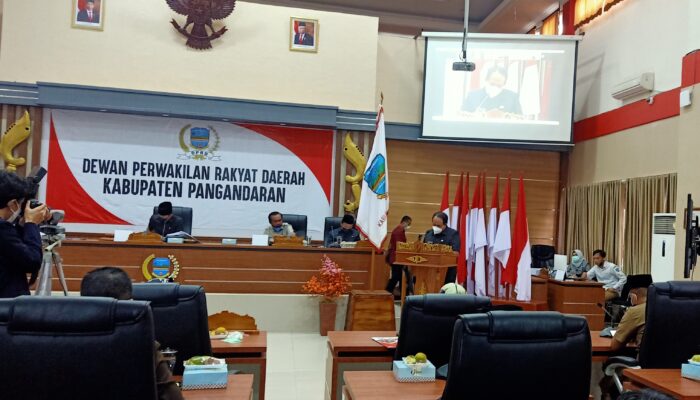 Rancangan Perubahan KUA PPAS 2021 Di Bahas Pada Rapat Paripurna DPRD Pangandaran