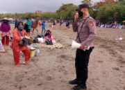 Polres Ciamis Turunkan Dua Personel Bintara Ke Pantai Pangandaran