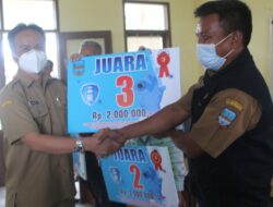 Vaksinasi Covid-19 Sukses, PPL dan PPS Di Kalipucang Dapat Hadiah Total 10 Juta