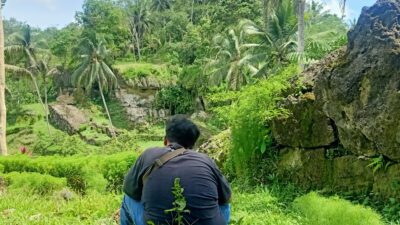 Wisatawan Terpesona Suara Kicau Burung Alam Liar Di Batu Lumpang Garden