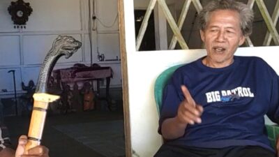Abah Enju Perajin Golok Ukir,Karyanya Tembus Luar Pulau Jawa