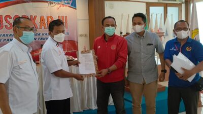 Agus Mulyana Ditetapkan Nahkodai KONI Pangandaran Periode 2021-2025