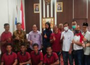Atlet Terjun Payung Bersilaturahmi Dengan Bupati Jeje Wiradinata Setelah Lolos BK Porprov XIV Jabar