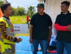 Ketum Terpilih KONI Pangandaran Agus Mulyana, Meninjau Pelaksanaan BK Porprov XIV Jabar Di Bandara Nusawiru