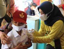 Kapolres Ciamis Monitoring Vaksinasi Usia 6 – 11 Tahun Di Pangandaran