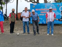 Ketua DPRD Pangandaran Membuka Fun Petanque Savana Beach Pangandaran 2022 Di Pantai Madasari