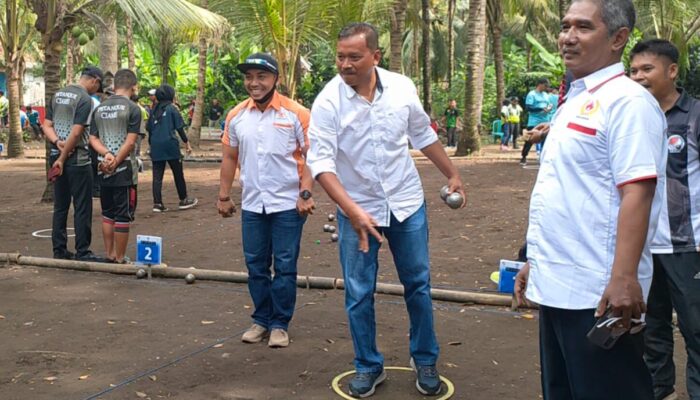 Ketum Terpilih KONI Pangandaran Agus Mulyana,Dukung Fun Petanque Savana Beach Pangandaran 2022 Jadi Event Tahunan
