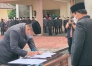 Bupati Jeje Wiradinata Lantik Lima Jabatan Tinggi Di Lingkup Pemkab Pangandaran