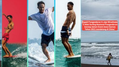 Bupati Jeje Wiradinata Suport 3 Atlet Surfing Pangandaran Ikuti Asian Games 2022 Ke-19 Di Hangzhou China