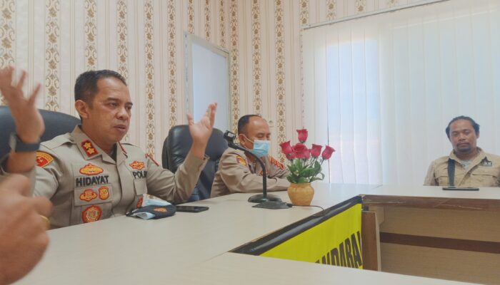 Silaturahmi Plt Kapolres Pangandaran AKBP Hidayat, SH.,S.I.K Bersama Insan Media
