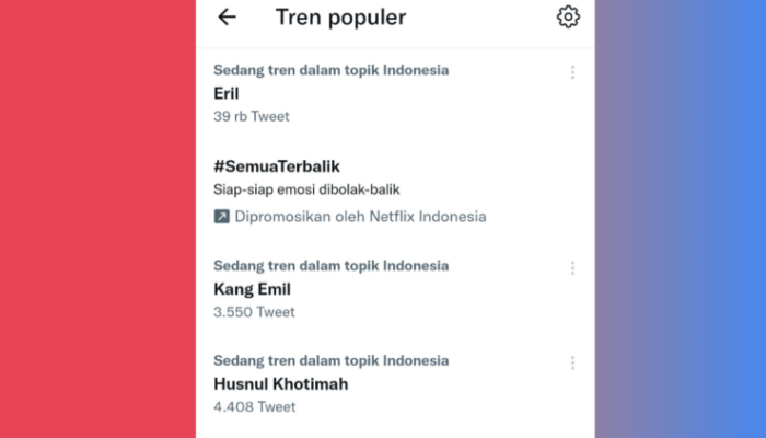 Eril Trending Topik Twitter,Warganet Doakan Agar Cepat Ketemu Dan Tunggu Kabar Terbaru