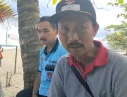 Kepala Desa Cibeuying Saksikan Pencarian Warganya Yang Terseret Arus Pantai Pangandaran