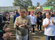 Pangdam III/ Siliwangi Mayjen TNI Kunto Arief Wibowo Disambut Meriah Oleh Para Pelajar Pangandaran