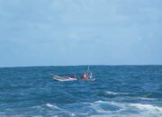 Perahu Nelayan Asal Pangandaran Alami Karam Ditengah Laut,Komunikasi Terputus
