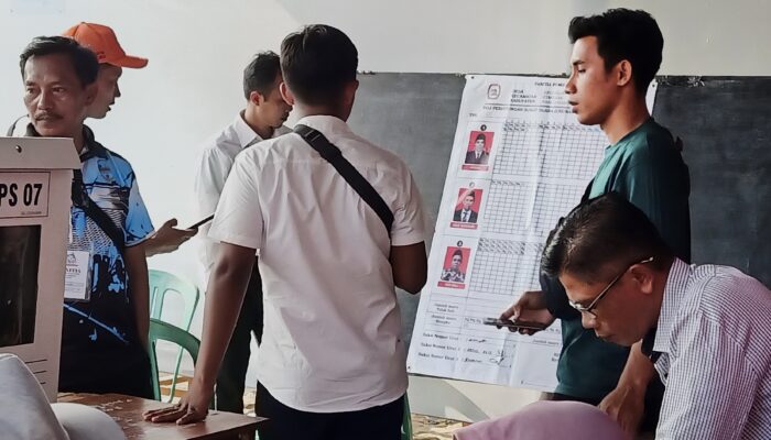 Hasil Sementara Penghitungan Suara Pilkades Desa Legok Jawa Cimerak, Unggul Nomor Urut 1