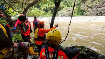 Tim SAR Gabungan H+3 Masih Nihil Pencarian Pemandu Body Rafting Yang Tenggelam