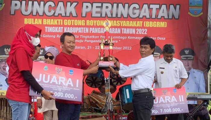 Desa Selasari Juara Pertama BBGRM 2022 Kabupaten Pangandaran