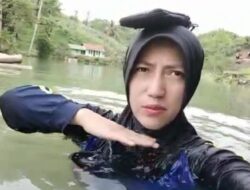 Akses Jalan Terendam Banjir Di Cigugur Pangandaran,Tagana dan Polairud Kirim Bantuan Perahu Karet