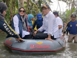 Banjir Di Desa Bunisari Mulai Surut, Pemda Pangandaran Akan Membuat Sodetan 200 Meter