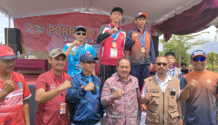 Pangandaran Raih 2 Medali Emas 1 Perak Cabor Renang OWS, Porprov XIV Jabar 2022