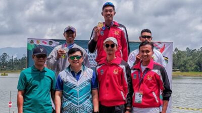 Atlet Dayung Pangandaran Sumbang 1 Medali Emas 1 Perunggu Porprov Jabar 2022