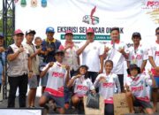 Kontingen Pangandaran Sapu Bersih Medali Emas Eksebisi Selancar Ombak Porprov Jabar 2022