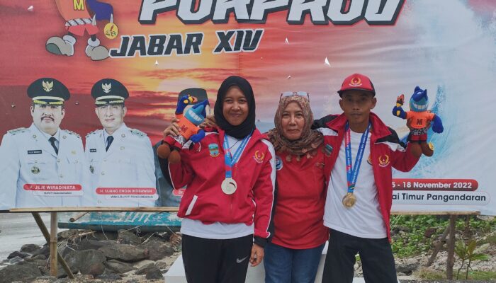 Porprov Jabar 2022, Cabor Selam Laut Pangandaran Sumbang 1 Medali Emas 1 Perak Kelas Free Diving