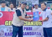 PHRI Pangandaran Distribusikan Bantuan Gempa Cianjur