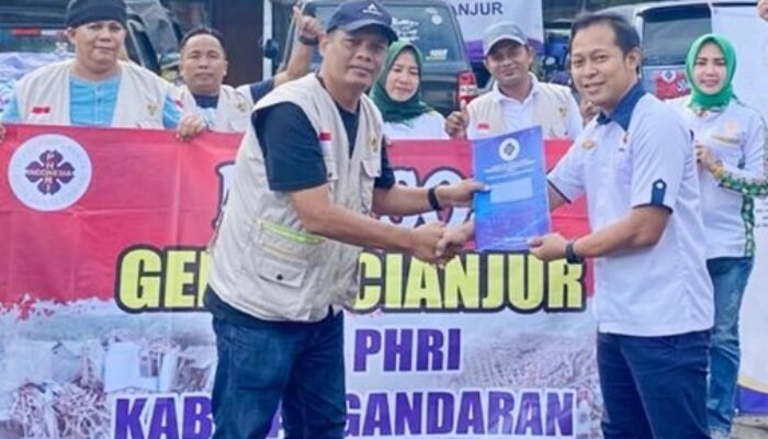 PHRI Pangandaran Distribusikan Bantuan Gempa Cianjur