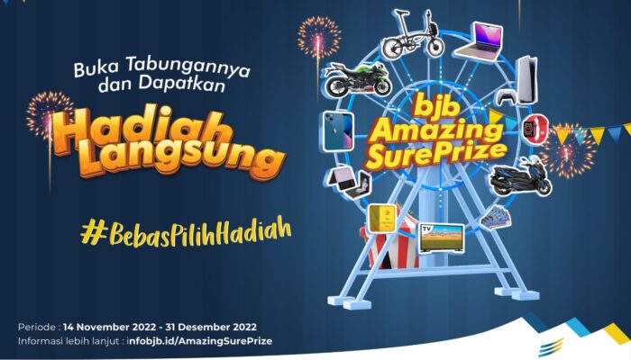 Akhir Tahun Nabung di bank bjb,Banyak Pilihan Hadiah Langsung