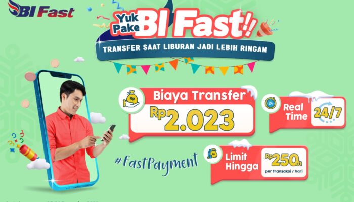 Transfer Akhir Tahun Pakai BI Fast di bank bjb, Ada Promo Biaya Rp2.023