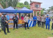Karo SDM Polda Jabar Kunjungi Pospam Terpadu Di Pangandaran