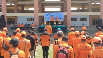 BPBD Pangandaran Bersama Relawan Gelar Apel Kesiapsiagaan Bencana Tahun 2024