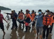 Tim SAR Gabungan Menemukan Jasad Rifki Korban Terseret Arus PantaibPangandaran