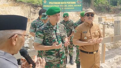 Syukuran HUT Ke-78 Kodam III Siliwangi dan Peletakan Batu Pertama Masjid Jabal An-Nur Kodim Pangandaran