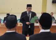 Jelang Pilkada 2024 Sebanyak 9 Panwaslu Desa Se Kecamatan Kalipucang Dilantik