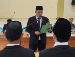 Jelang Pilkada 2024 Sebanyak 9 Panwaslu Desa Se Kecamatan Kalipucang Dilantik