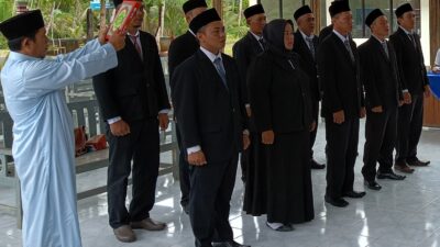 Panwascam Parigi Lantik 10 Orang PKD Mejelang Pilkada Pangandaran 2024